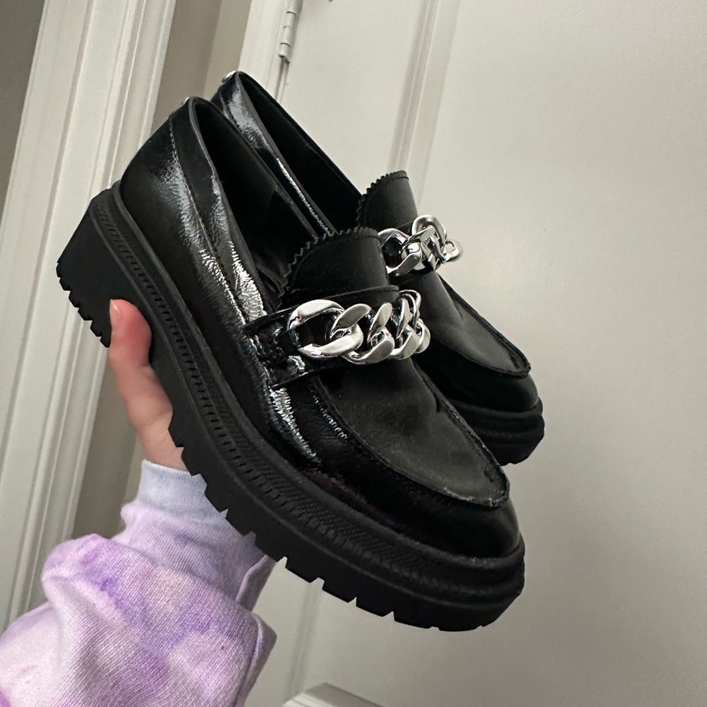 Black platform shoes